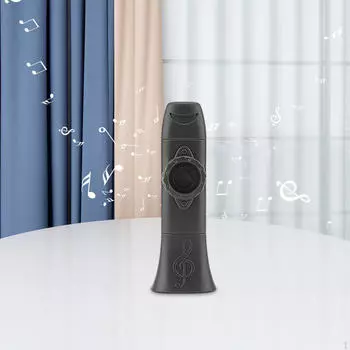 Kazoo Регулируемый тон, простой в игре, обучающий аккомпанирующий музыкальный инструмент, портативный для фортепиано серый