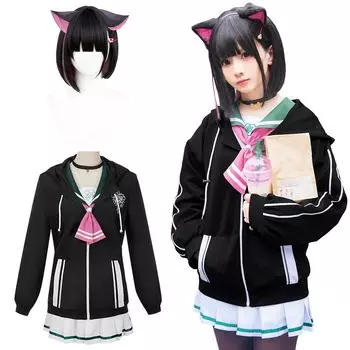 Казуса Кёяма Косплей с париком After School Sweets Club Blue Архив Косплей Костюм Взрослый Костюм Культурный Фестиваль Событие Костюм Сценическая Одежда