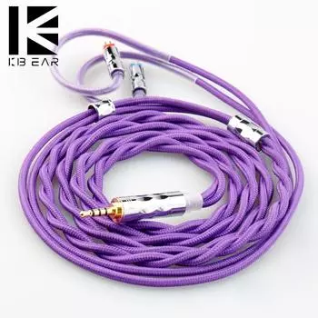 KBEAR 2 акции линии модернизации структуры LITZ со смешанным кислородом и медью из стерлингового серебра 4N 2.5mm-2pin синий
