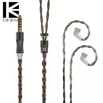 KBEAR 4 Graphene Mixed Copper Silver Alloy Balance Line Наушники Обновленная линия 2pin