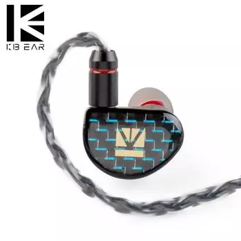 KBEAR-INK MKII 2-го поколения DLC с вибромотором, наушники HiFi, проводные наушники с обратным басом 3.5mm without MIC белый