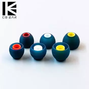 KBEAR Силиконовые наушники Набор наушников с шумоподавлением, защита от падения, наушники-вкладыши, звукоизоляционные наушники для вокала S