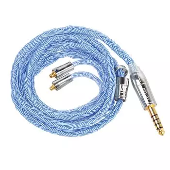 KBEAR ST18 Наушники Улучшение качества звука 16 жил посеребренный 5N кабель для апгрейда посеребренный провод MMCX сменный кабель мягкие наушники