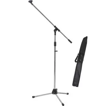 KC Boom Microphone Stand Straight Type MBCS/CR Chrome (Soft Case, Microphone Holder Included)