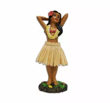KC Hawaii YUJECT Девушка Хула Позирует Маленькая Кукла дюймов 4.4 (11.176см)