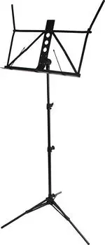 KC Music Stand легкий алюминиевый черный корпус MSAL-J/BK (Включено Мягкое) чёрный