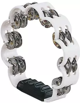 KC Tambourine Flower Shape White HMT-2011
