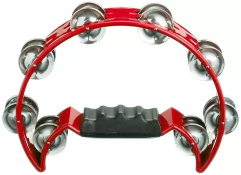 KC Tambourine Half Moon Shape Red HMT-2005