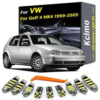 Kcimo13Pcs светодиодный комплект ламп для чтения в плафоне для VW Volkswagen Golf 4 MK4 1999 2000 2001 2002 2003 2004 2005 Аксессуары Beige белый