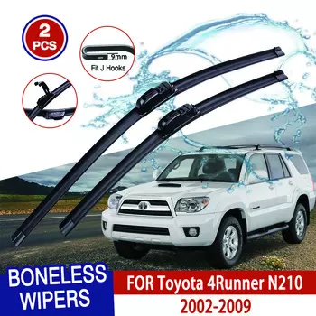 Kcimo для Toyota 4Runner N210 2002-2009 автомобильный стеклоочиститель U-образный мягкий резиновый бескаркасный без кронштейна автомобильные дворники 24 +20