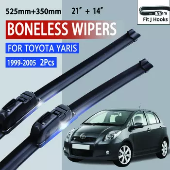 Kcimo для Toyota Yaris MK11999-2005 автомобильный стеклоочиститель U-образный мягкий резиновый бескаркасный без кронштейна автомобильные дворники 21 +14