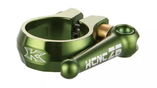 KCNC легкий хомут подседельного штыря для велосипеда MTB QR SC12 34,9 мм зелёный