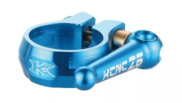 KCNC легкий хомут подседельного штыря для велосипеда MTB QR SC12 34,9 мм синий