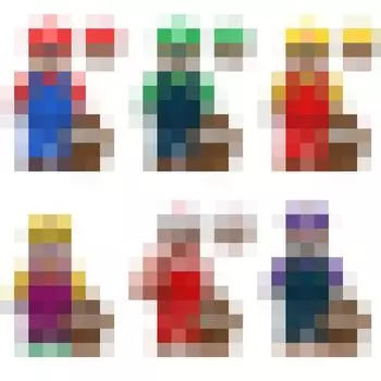 Kdl805 Строительный блок Минифигурка Мелкие частицы Мозаика Мультфильм Кукла Игрушка Сумка K2033-2038 The height of the figurine is about 5 cm