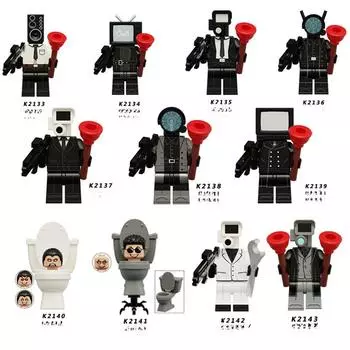 KDL818 Туалет Человек Динамик Человек Монитор Человек Модель Сборка Строительных Блоков Человек Детские Развивающие Игрушки