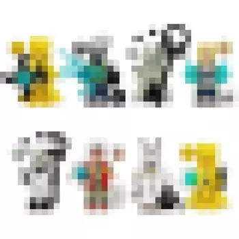 Kdl819 Building Block Minifigures Small Particles Mosaic Doll Ninja Toy Bag