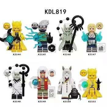KDL819 Наруто строительные блоки аниме мини-игрушки фигурки собрать рождественский подарок для детей WM6112 Kaguya K2150 K2146 K2144
