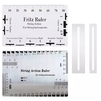 KDSSYFT String Action Fine String Fingerboard String Action Guitar String Height Measuring Maintenance Tool of Ruler, Adjustment, Protection,