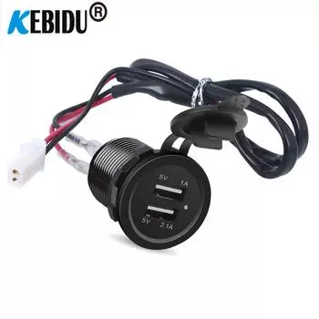 KEBIDU 3.1A Dual USB автомобильное зарядное гнездо быстрая зарядка розетка адаптер водонепроницаемый для мотоцикла грузовика автофургона лодки