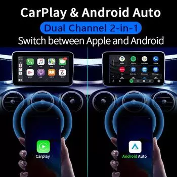 Kebidumei 2024 Android 13 Smart CarPlay Ai Box Проводной к Беспроводному CarPlay Auto Для Netflix Для YouTube GPS 5GWiFi