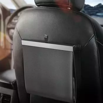 Kebidumei Car Organizer Backseat Storage Bag Magnetic Auto Pocket Holder Car Accessories Car Trash Bin Garbage Can Dustbin