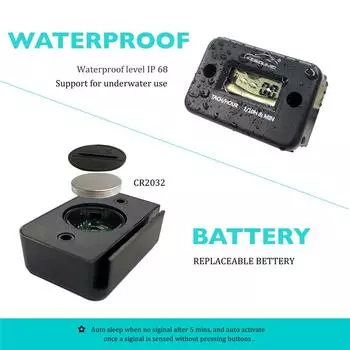 Kebidumei Hour Meter Digital Tachometer LED Resettable Engine Gauge Waterproof Replacable Battery for Car Motorcycle Accessori