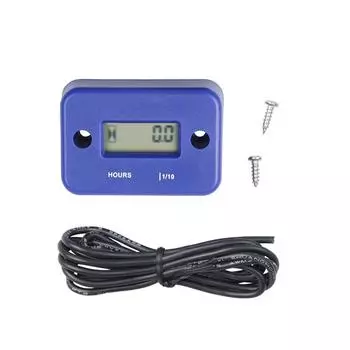 Kebidumei LCD Waterproof Digital Tach Hour Meter Counter For ATV Motorcycle Instruments Snowmobile Gasoline Boat Generator Bike красный