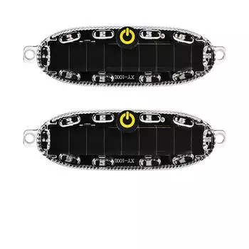 Kebidumei Солнечный мигающий предупреждающий световой сигнал Светодиодный предупреждающий сигнал безопасности Мигающий стробоскопический свет Автоматический стояночный фонарь Задний предупреждающий свет