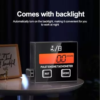 Kebidumei ЖК-цифровой тахометр двигателя счетчик моточасов датчик индуктивный дисплей для мотоцикла двигатель ходовой части морской автомобиль лодка