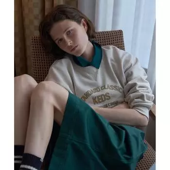 Keds Винтажный свитшот с логотипом Kd2pog3101fcmy CREAMMELANGE/090