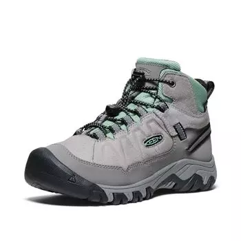 KEEN Targhee IV Mid WP Sneakers Size Kids (Sizes 20.0-23.5cm), Waterproof, Alloy/Granite Green, 20.0cm