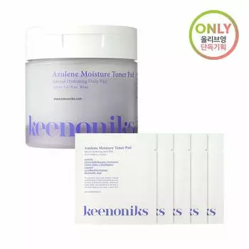 Keenoniks Azulene Moisture Toner Pad, 80 подушечек, специальный набор (+10 колодок)