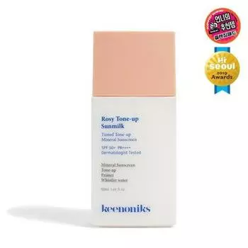 KEENONIKS Солнцезащитное молочко Rosy Tone-up SPF 50+ PA++++