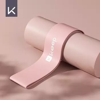 Keep Elastic Band Fitness Women Elastic Circle Stretch Training Yoga Tension Band Resistance Band Hip Training Artifact Exaggerates Hips Circle Pink 10lb-Extra Silicone