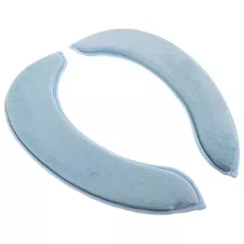 Keep Warm Three-dimensional Sticker Seat Cushion Sticky Toilet Pads Chair Base Cover синий