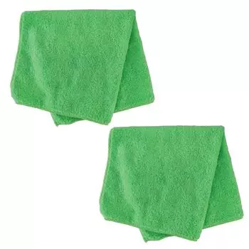 KeePer Giken Keeper Cloth Specially Structured Microfiber Set of 2 Cloth, Green,