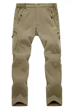 KEFITEVD Winter Cargo Pants with Fleece Warm and Breathable for and Size XL Men s Lining, Work, Fishing, Hiking, Camping, Skiing, Khaki, JP,