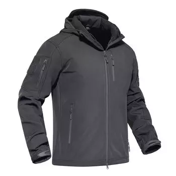 KEFITEVD Winter Motorcycle Dark Size M Men s Jacket, Water-Repellent, Windproof, Jacket, Windbreaker, Multi-functional, Warm, Ski, Fishing, Gray,