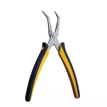 Keiba Mini Epo Tapered Radio Pliers Bent Type 45 Degree Angle 150mm KMC-307B