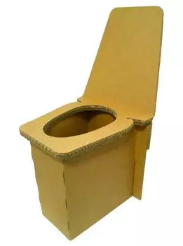 Keihanshikou Simple Toilet Brown Ширина 38 x Глубина 44 x Высота крышка картонная Simple Toilet Toilet 42.5 см (когда закрыто) @(В) коричневый
