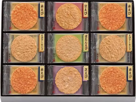 Keishindo Grilled Assortment Креветки Рисовые Крекеры Подарочные Сладости Подарочные Японские Сладости Креветки Креветки В Индивидуальной Обертке 27 Пакетиков