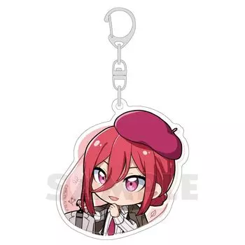 Keith Blue Rock Acrylic Keychain Leopard Long side 70 x Short side 60 x Thickness within 3 mm iron (Julienne Horse/Autumn) Approx. Acrylic,
