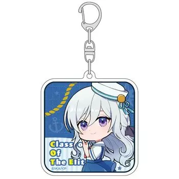 Keith Welcome to the Classroom of Ability Supreme Mini Character Acrylic Keychain Height 70 x Width 65 x Thickness 3mm Acrylic (Hiyori Shiina/Marine