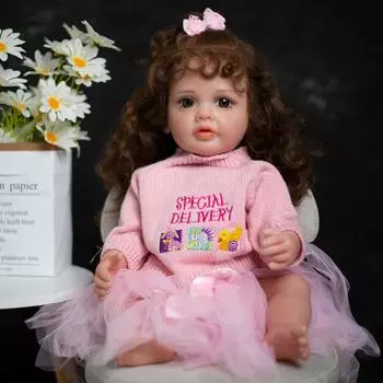 KEIUMI 55 см куклы реборн всего тела мягкие силиконовые виниловые реборн для маленьких девочек Бетти реалистичная кукла Рождественский подарок для девочек 55 cm
