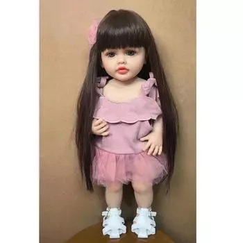 KEIUMI милые куклы Bebe Reborn 55 см, водонепроницаемые, полностью силиконовые, виниловые, кукла реборн для новорожденных, горячая распродажа, подарки на день рождения 22 inch about 55 cm синий