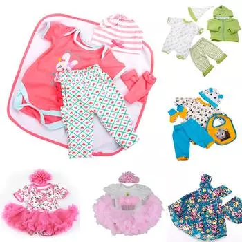 KEIUMI прекрасная детская одежда, комплект одежды для девочек, костюм для куклы реборн 22-23 дюймов, комплекты одежды, модные аксессуары для кукол 23 inch