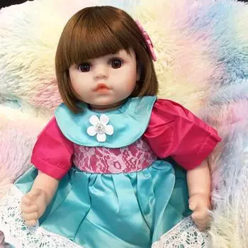 KEIUMI реалистичная 18-дюймовая кукла Reborn Bebe Girl из мягкой силиконовой ткани, мягкая кукла, реалистичная игрушка Reborn для детей, подарки на день рождения