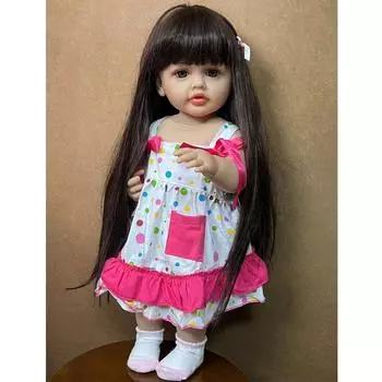 KEIUMI реалистичные куклы Reborn, полностью силиконовые виниловые 55 см, ранние развивающие игрушки Boneca Reborn bebe, косплей, Бетти, принцесса 22 inch about 55 cm коричневый