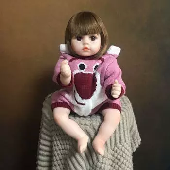 KEIUMI Reborn Baby Doll 18 дюймов тканевый корпус, силиконовый винил Boneca Reborn Girl Toy Новое поступление Дети DIY Партнер День рождения Рождественские подарки 18 inch about 48 cm синий