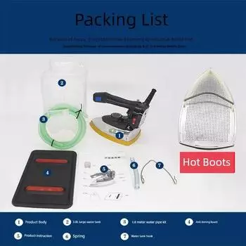 Kejielong Professional Bottle Dry Cleaning Steam and Dry Iron Black